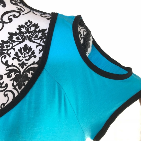 🆕Bisou Bisou Michelle Bohbot Cold Shoulder Dress - Picture 6 of 8